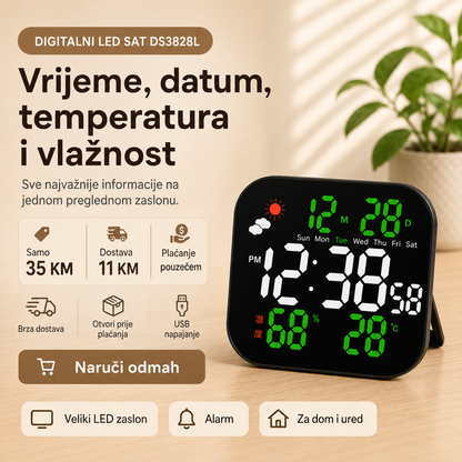 Digitalni LED Sat