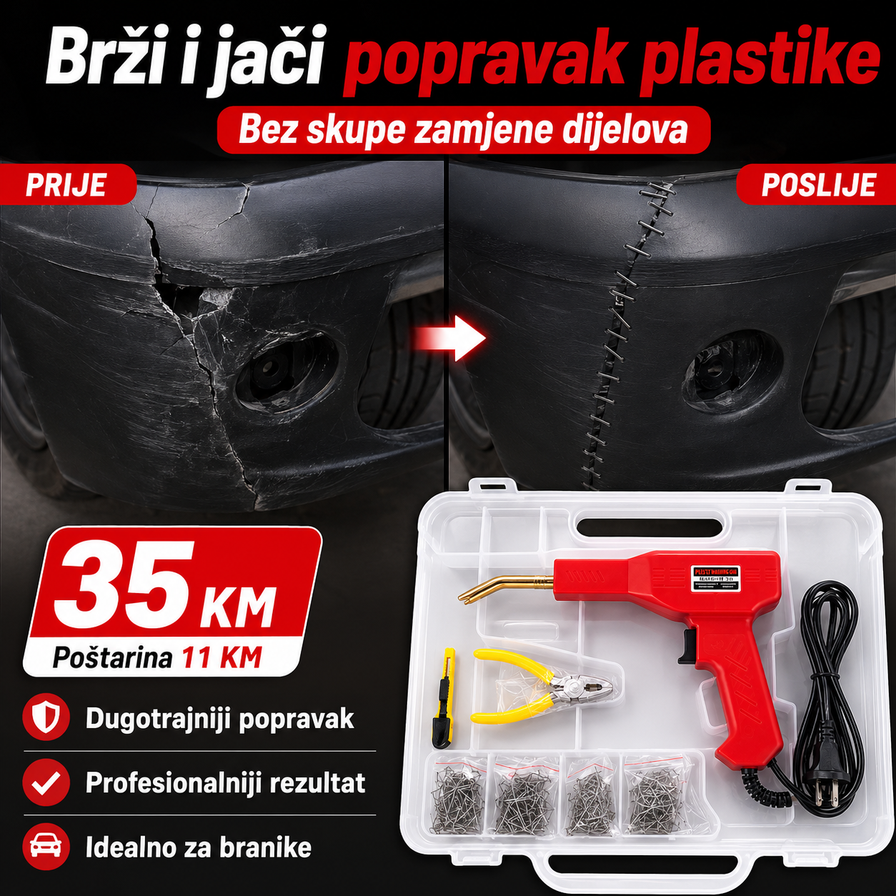 Pištolj za Varenje Plastike
