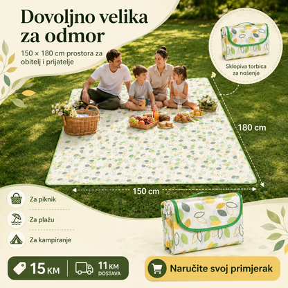 Sklopiva Piknik Podloga 150 × 180 cm