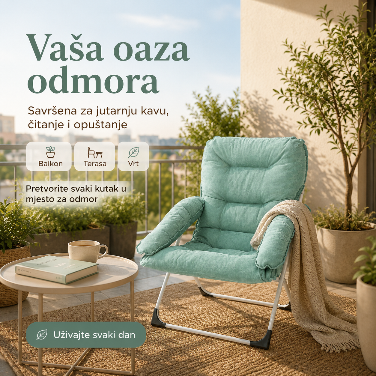 Luksuzna Sklopiva Relax Stolica