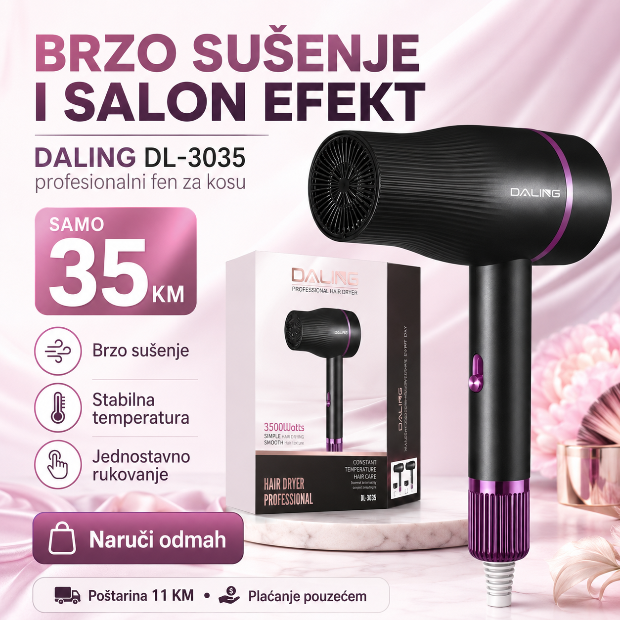 DALING Fen za Kosu