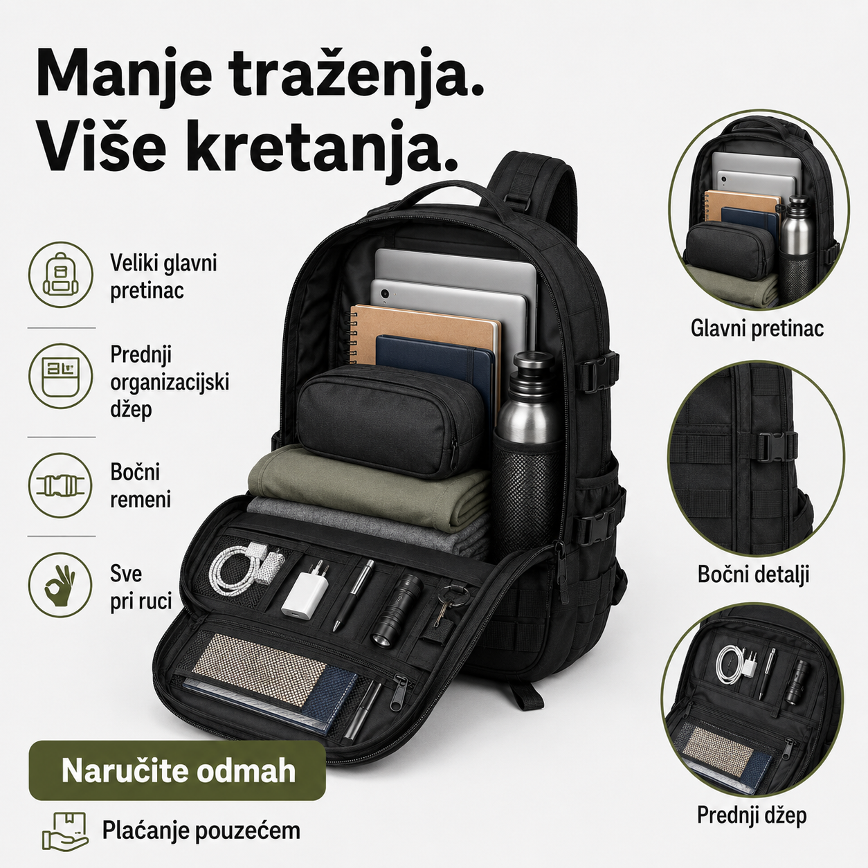 Taktički Military Backpack 40 L