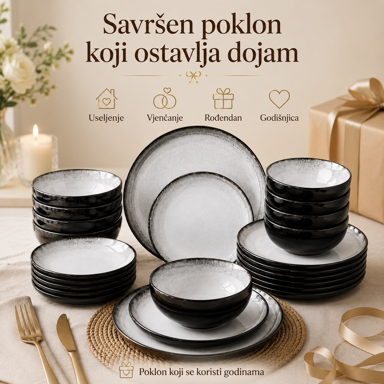 18/1 Porculanski Set za Ručak
