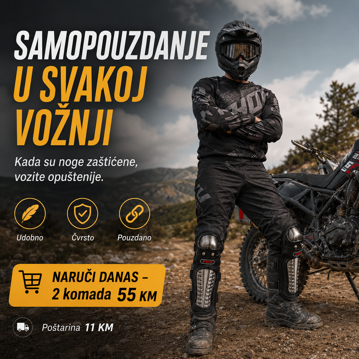 Motociklistički Štitnici za Koljena