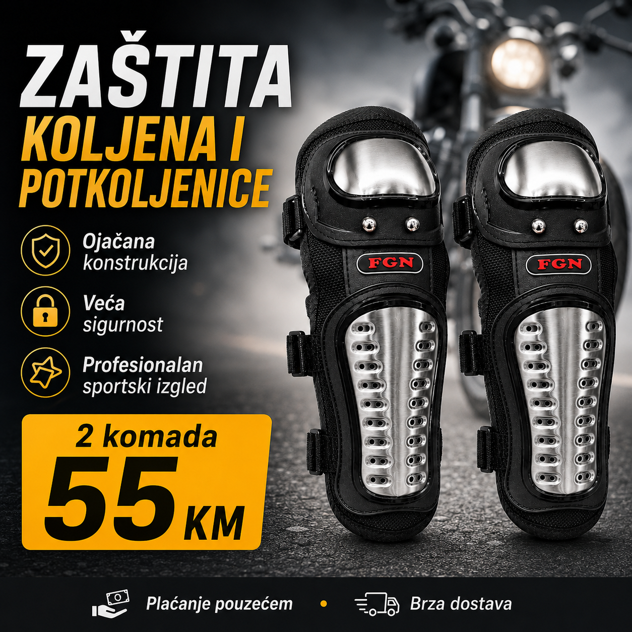 Motociklistički Štitnici za Koljena