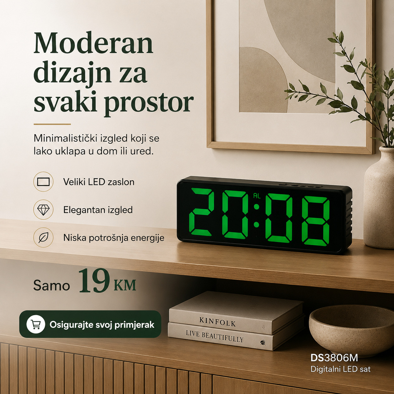 Digitalni LED Sat