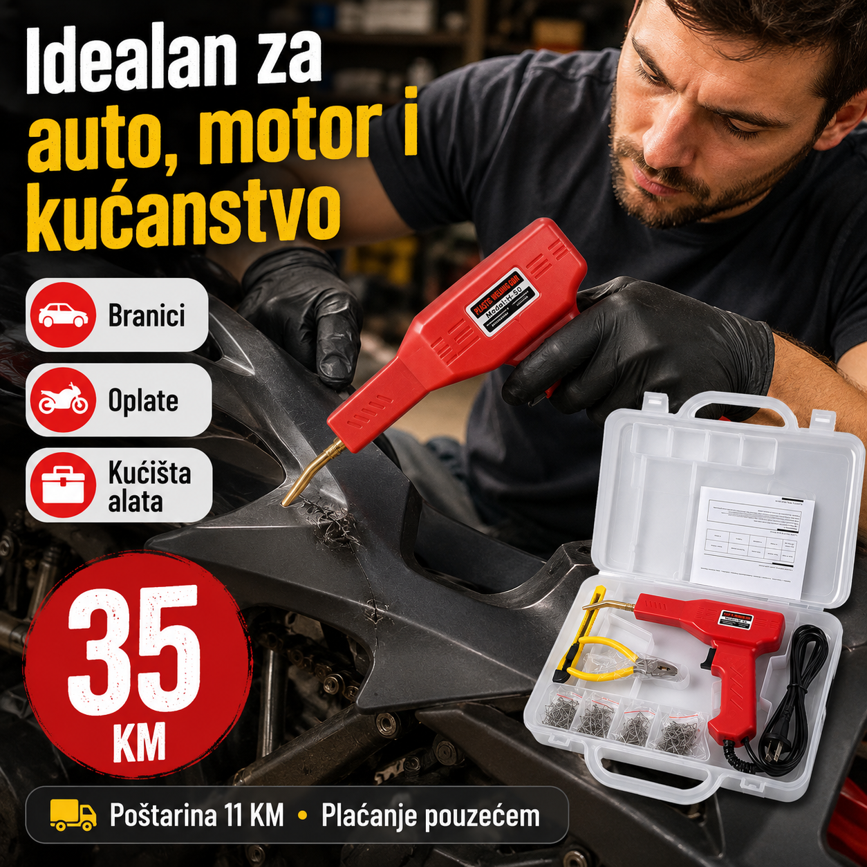 Pištolj za Varenje Plastike