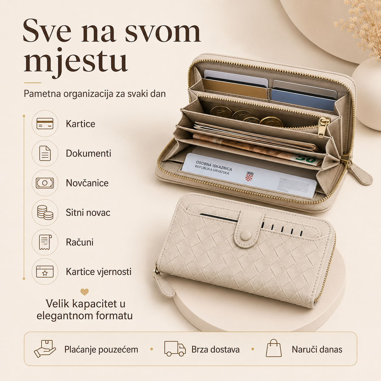 Elegantni Ženski Novčanik