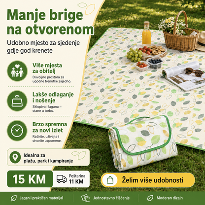 Sklopiva Piknik Podloga 150 × 180 cm