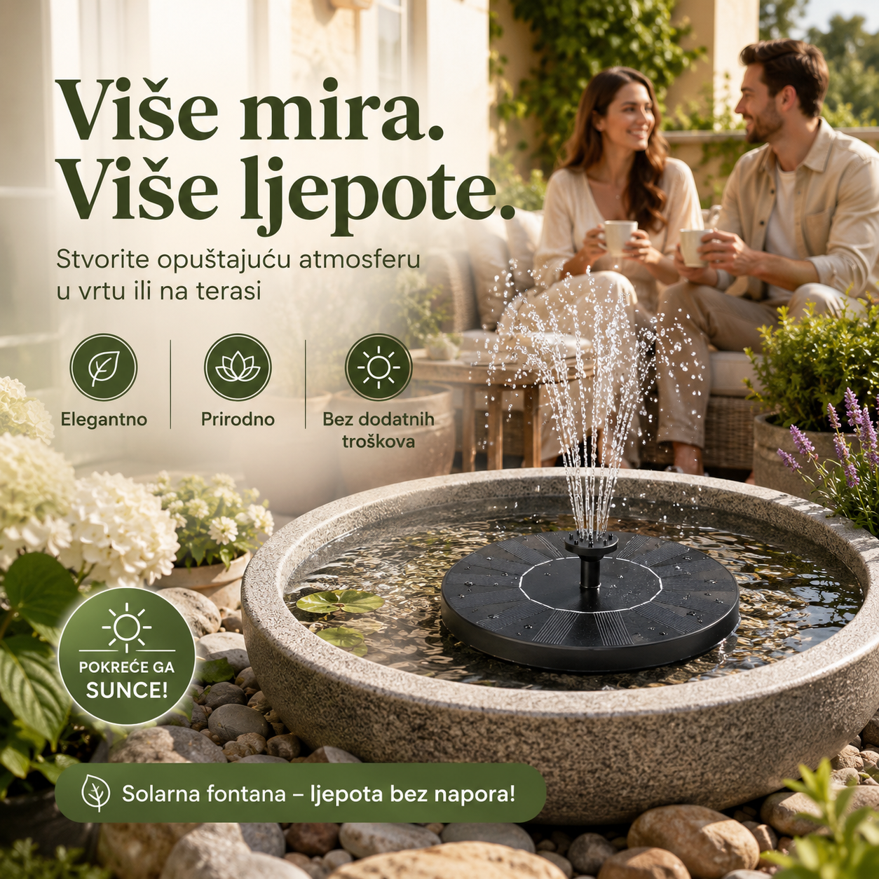 Solarna Vrtna Fontana
