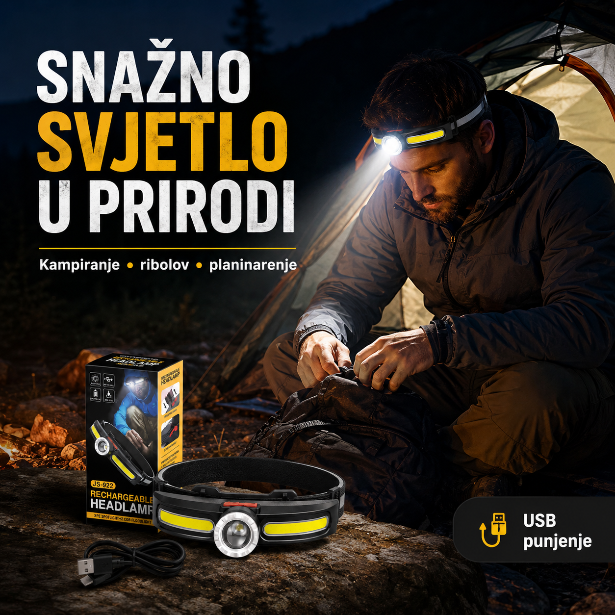 LED Naglavna Lampa