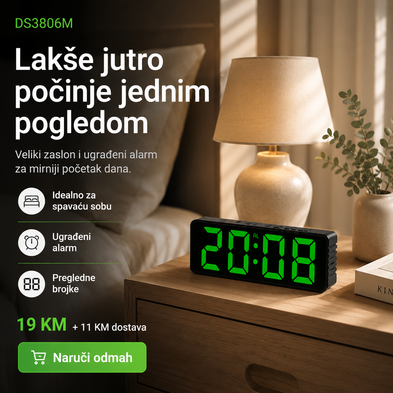 Digitalni LED Sat