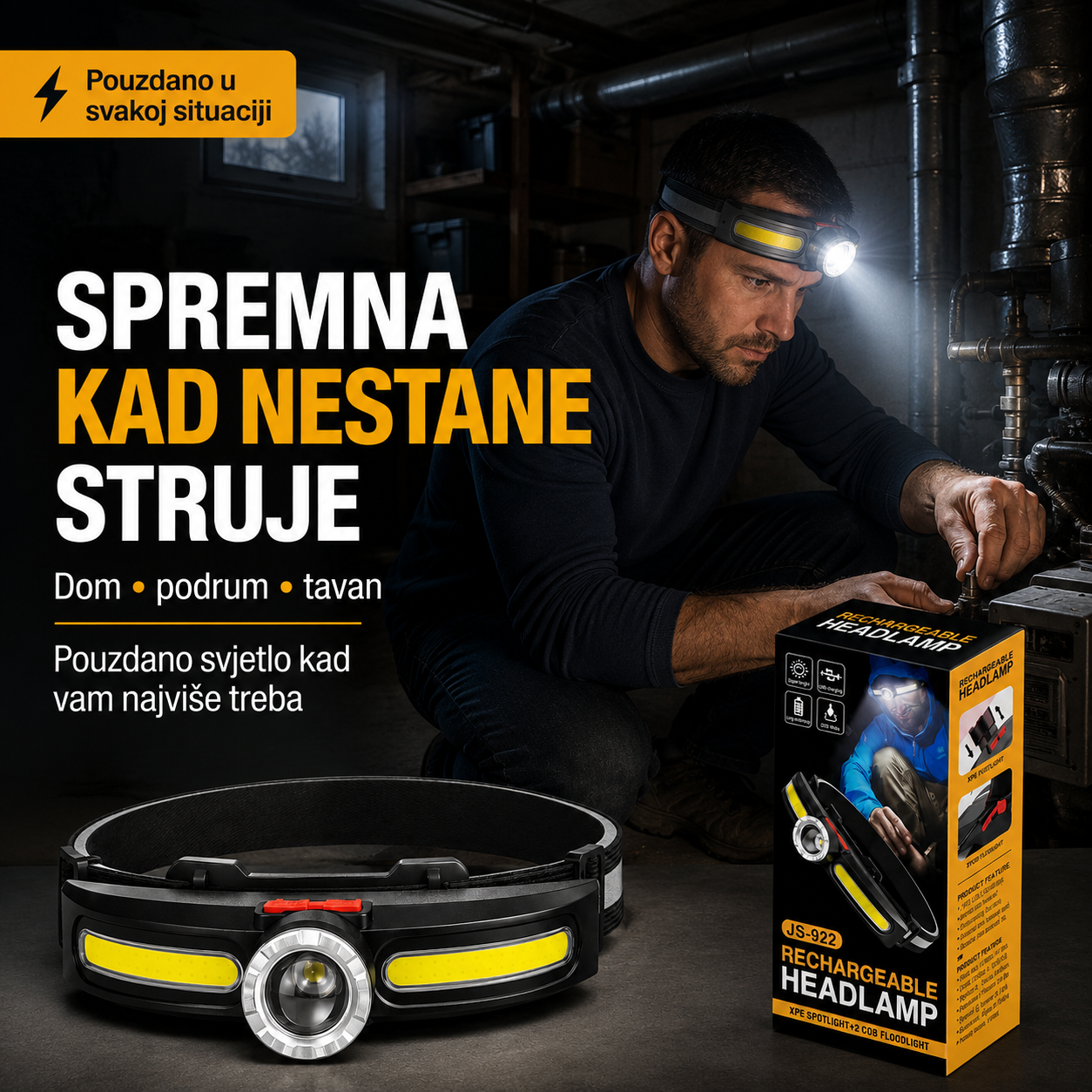 LED Naglavna Lampa