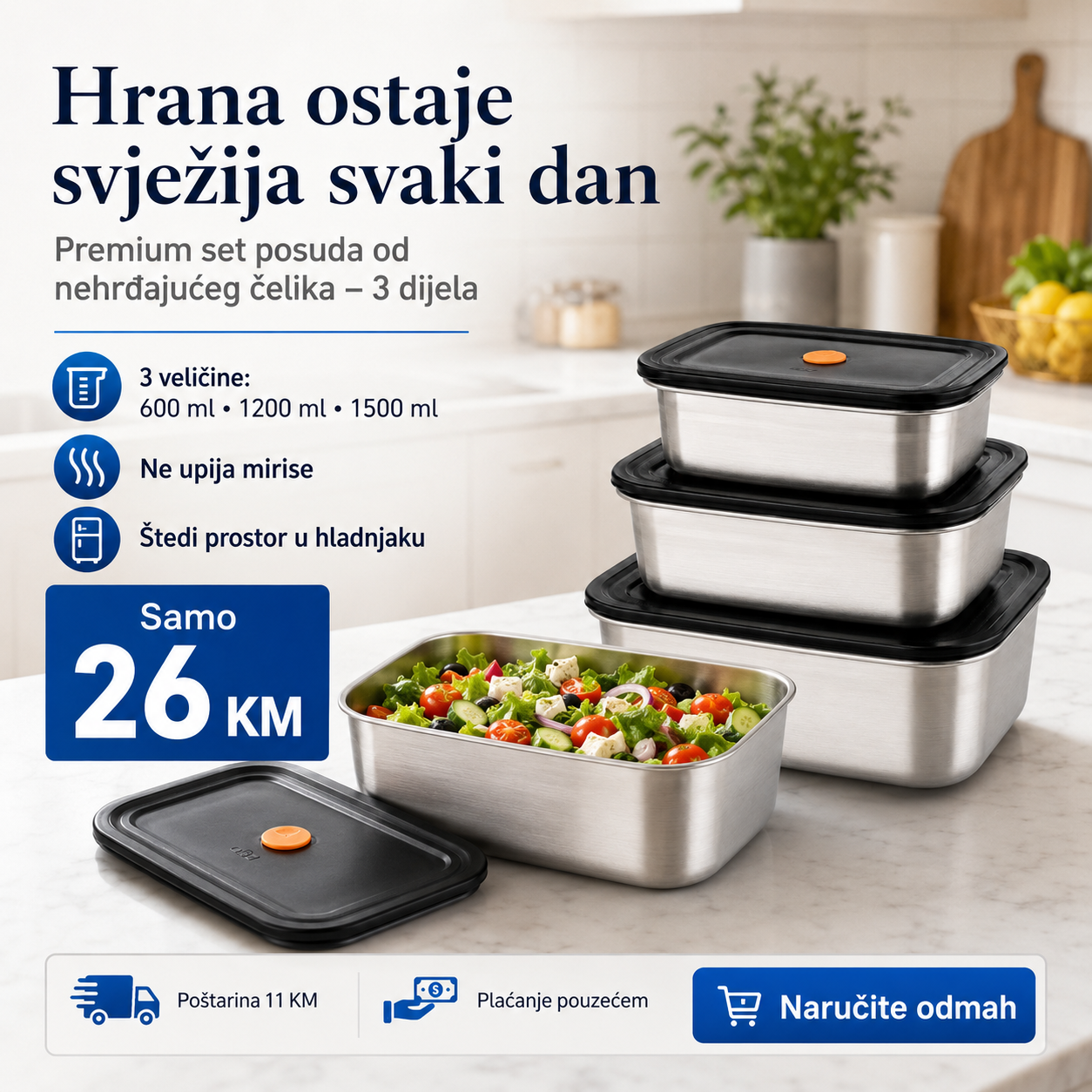 Set Posuda za Čuvanje Hrane