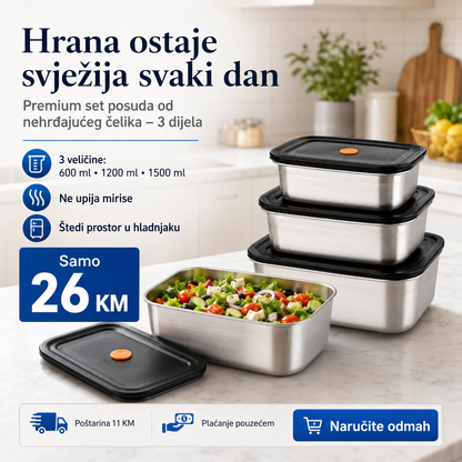 Set Posuda za Čuvanje Hrane