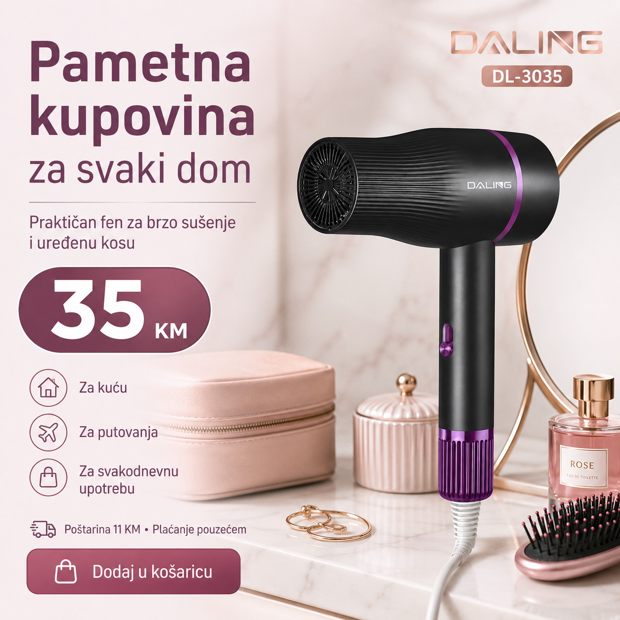 DALING Fen za Kosu
