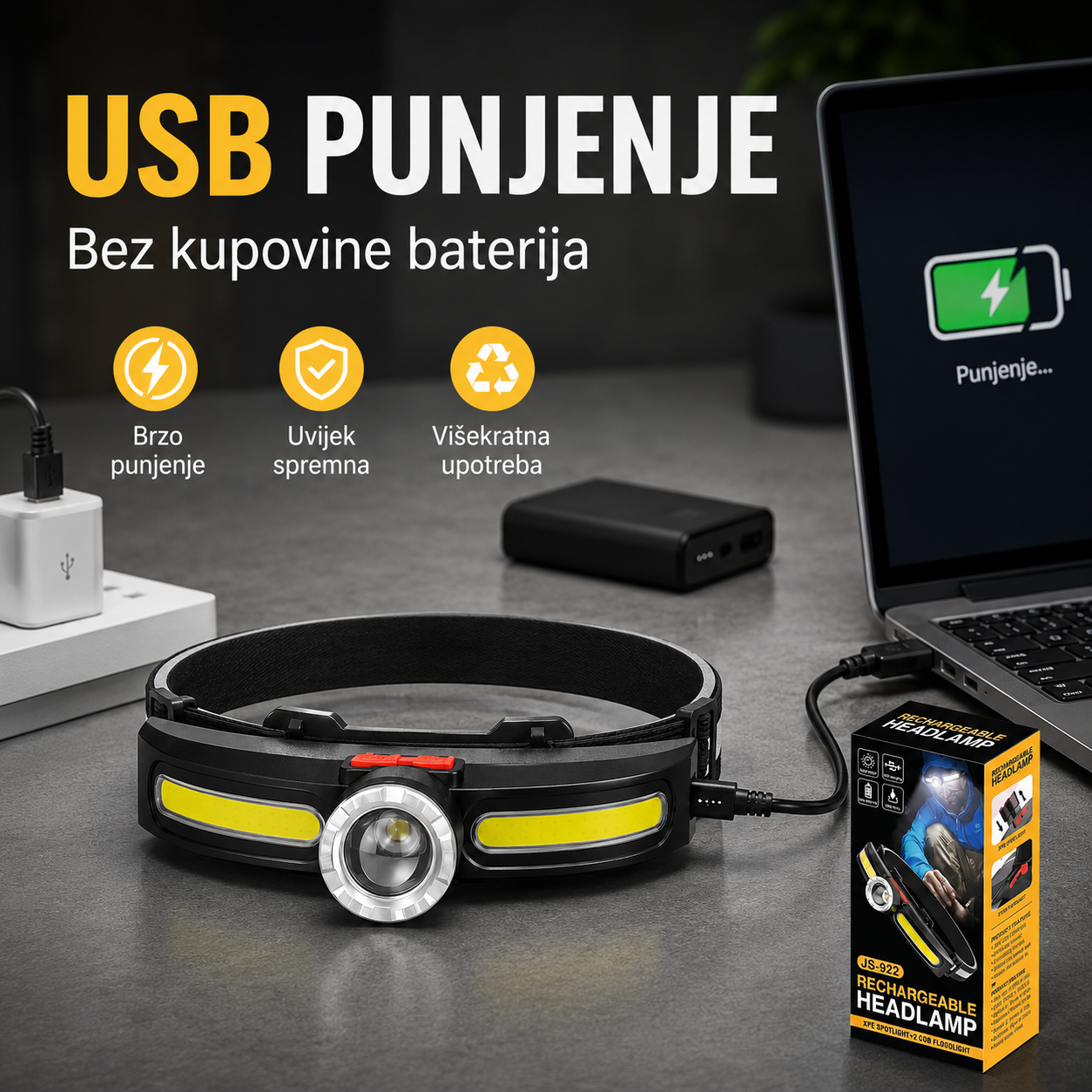 LED Naglavna Lampa
