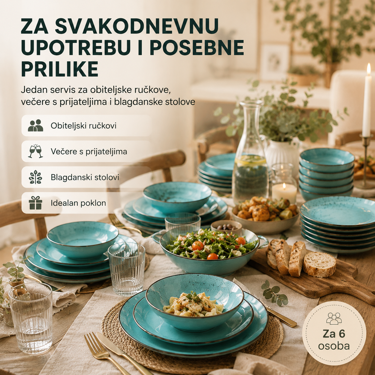 18/1 Porculanski Servis za Ručak
