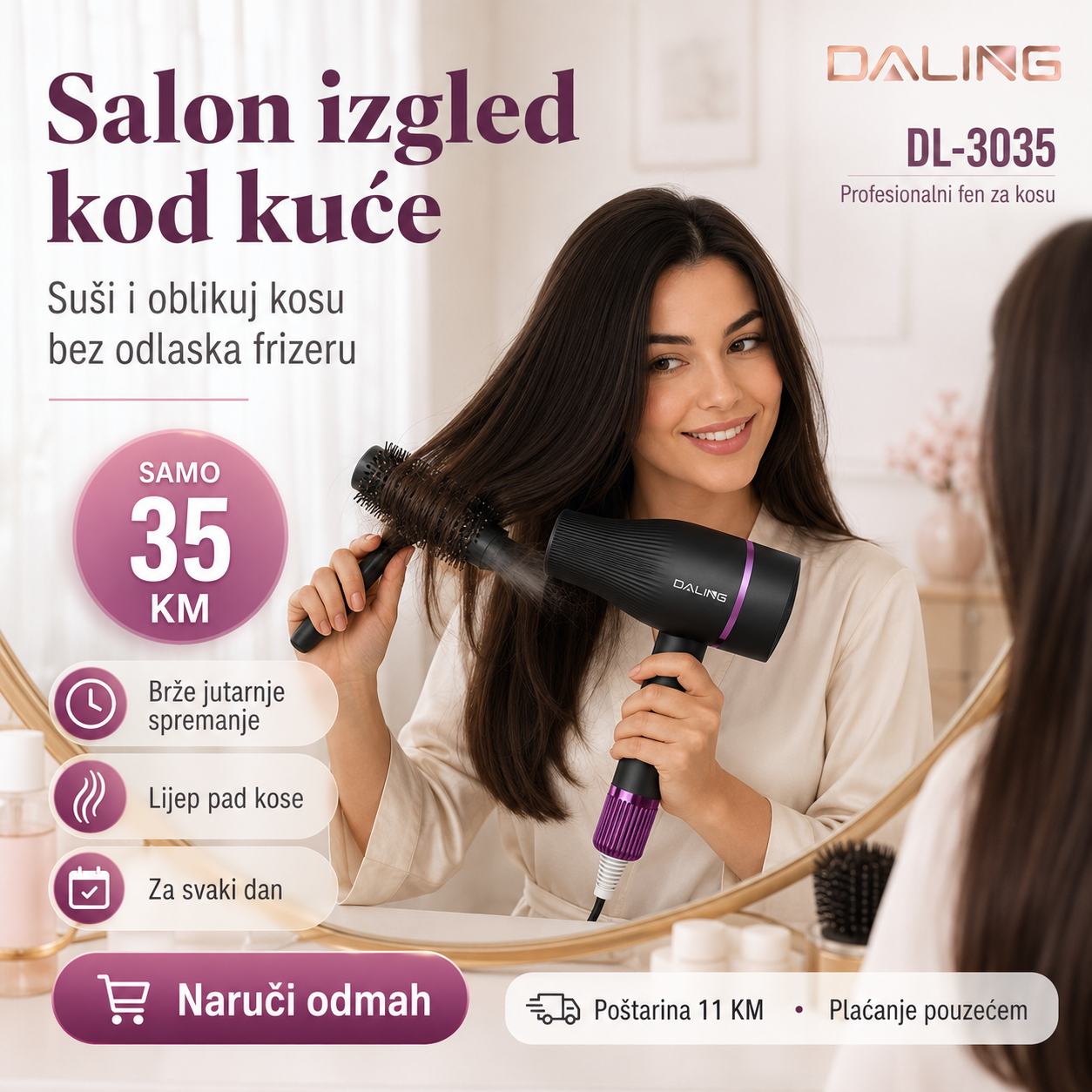 DALING Fen za Kosu
