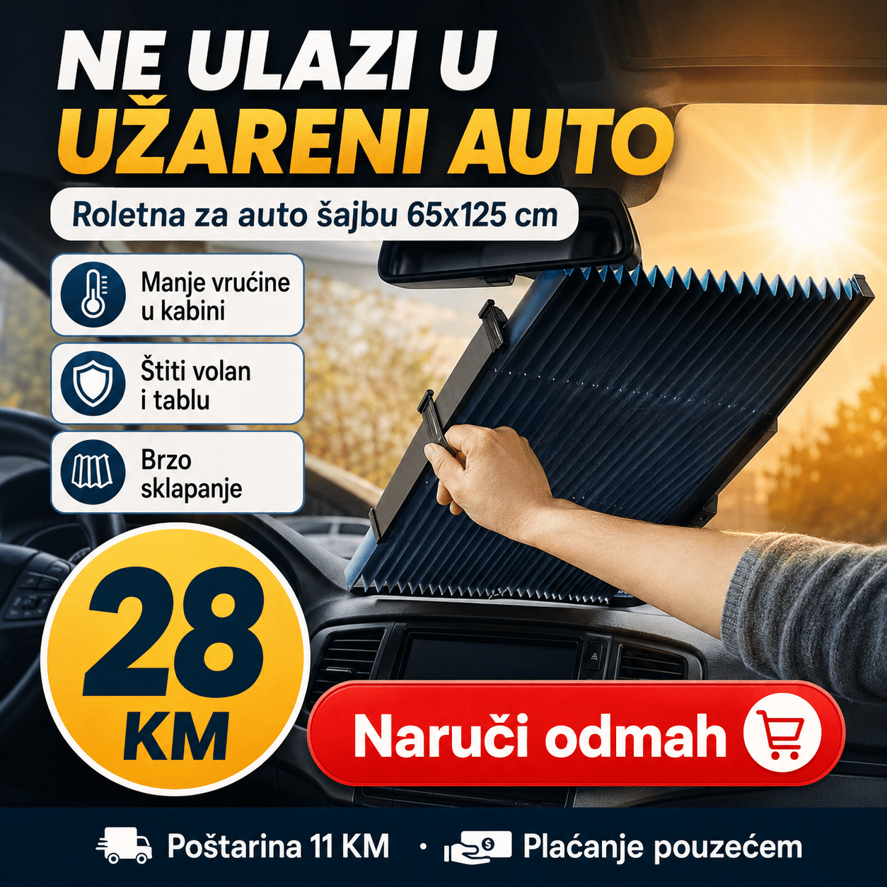 Roletna za Šofer Šajbu 65x125 cm – – – slika 6