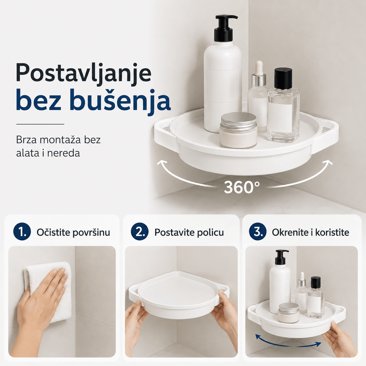 Rotirajuća Kutna Polica 360° – – – slika 6
