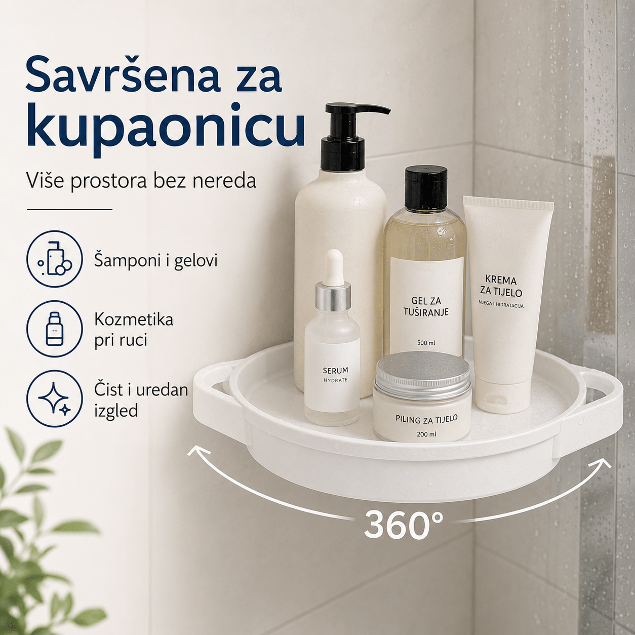 Rotirajuća Kutna Polica 360° – – – slika 8