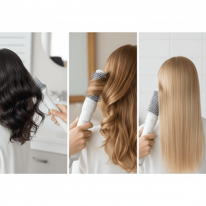 ROZIA 7 u 1 Profesionalni Fen Četka za Kosu – Njega kose – Univerzalna Bijela – slika 3