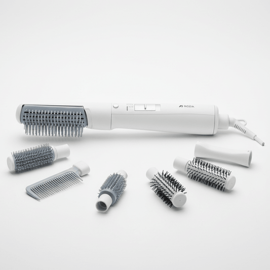 ROZIA 7 u 1 Profesionalni Fen Četka za Kosu – Njega kose – Univerzalna Bijela – slika 1