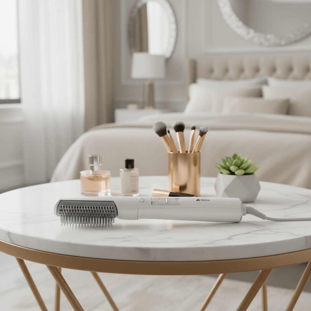 ROZIA 7 u 1 Profesionalni Fen Četka za Kosu – Njega kose – Univerzalna Bijela – slika 4