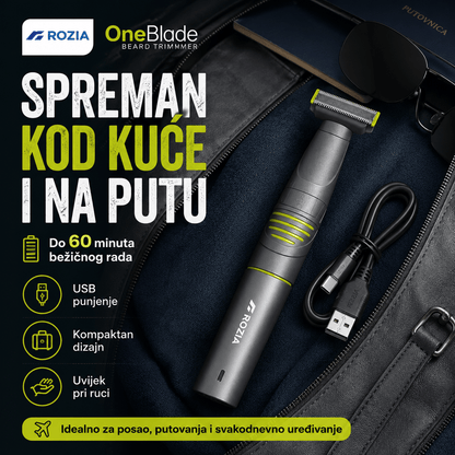 Rozia OneBlade 3-u-1 Trimer za Bradu i Tijelo – – – slika 3