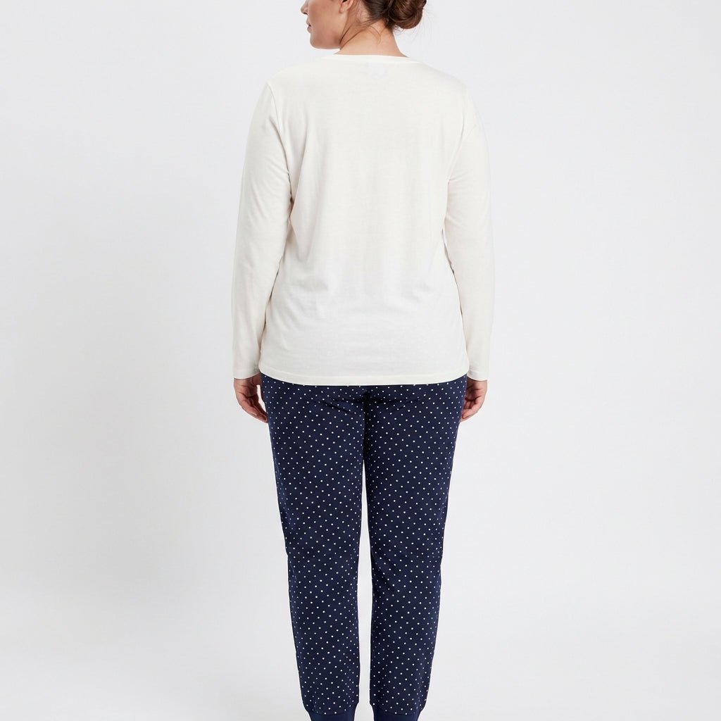 RUBINA Pidžama Set - Amor White PLUS – Pidžama – 2XL – slika 4