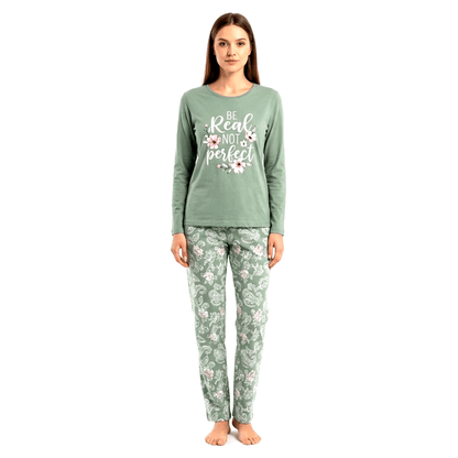 RUBINA Pidžama Set - Be Real Sage – Pidžama – M – slika 5