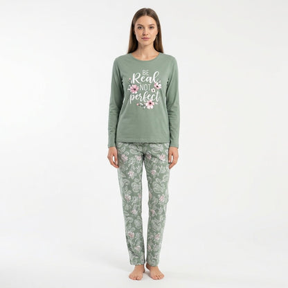 RUBINA Pidžama Set - Be Real Sage – Pidžama – M – slika 1