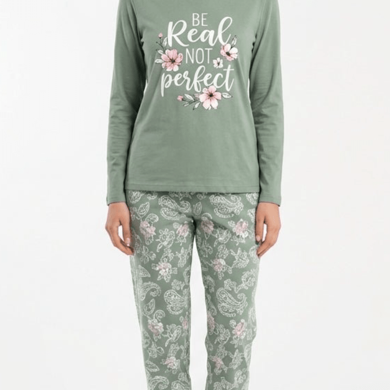 RUBINA Pidžama Set - Be Real Sage – Pidžama – M – slika 2