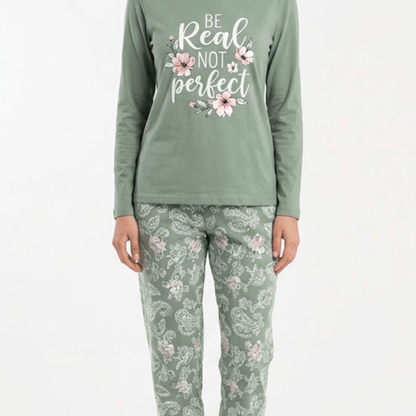 RUBINA Pidžama Set - Be Real Sage – Pidžama – M – slika 2