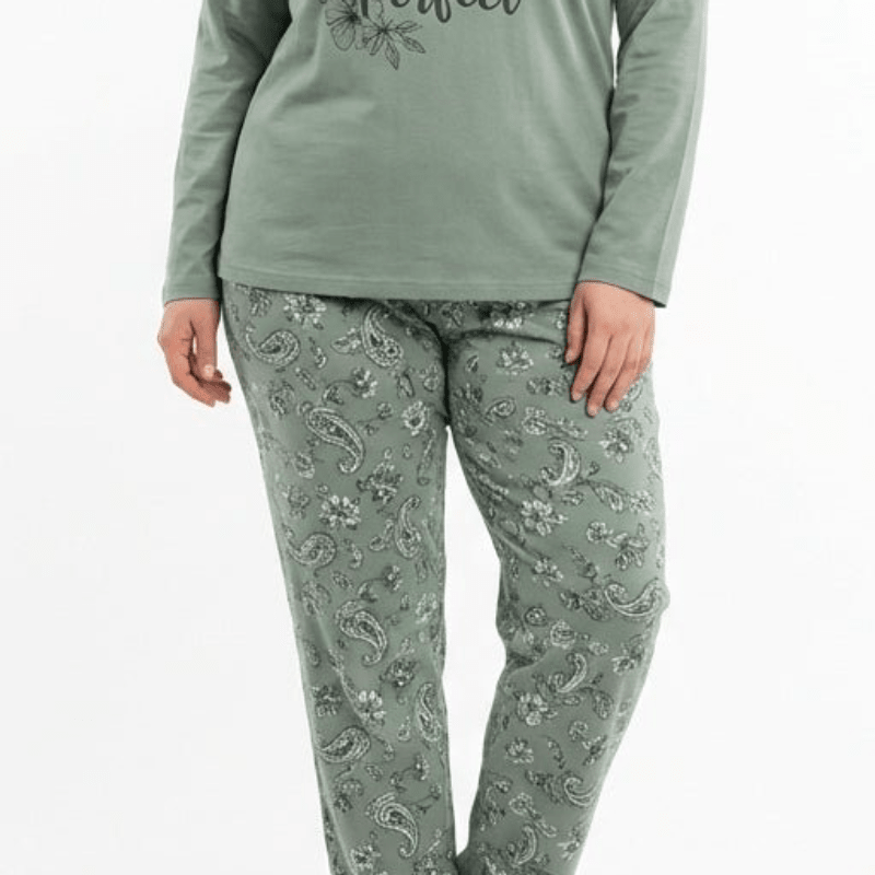 RUBINA Pidžama Set - Be Real Sage PLUS – Pidžama – 2XL – slika 4