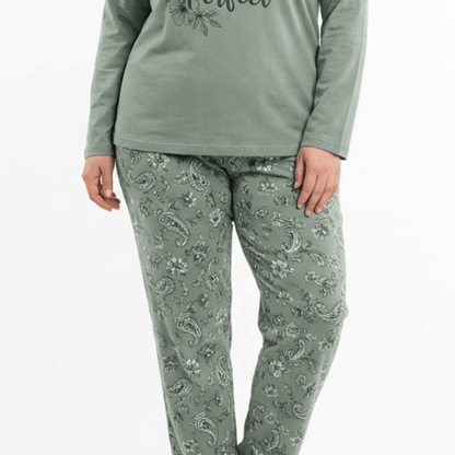 RUBINA Pidžama Set - Be Real Sage PLUS – Pidžama – 2XL – slika 4