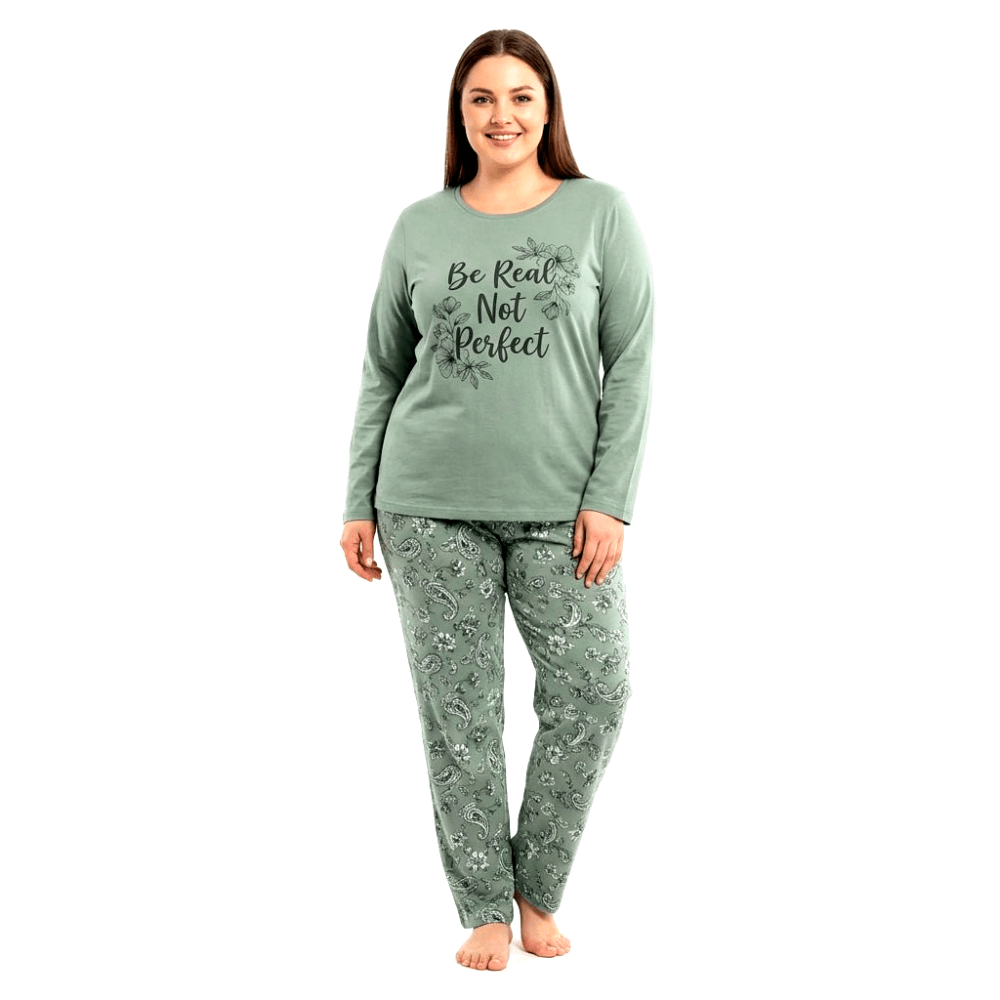 RUBINA Pidžama Set - Be Real Sage PLUS – Pidžama – 2XL – slika 5
