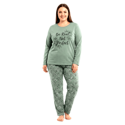 RUBINA Pidžama Set - Be Real Sage PLUS – Pidžama – 2XL – slika 5
