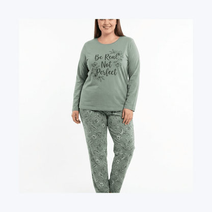 RUBINA Pidžama Set - Be Real Sage PLUS – Pidžama – 2XL – slika 3