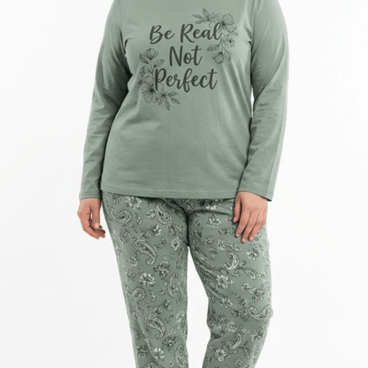 RUBINA Pidžama Set - Be Real Sage PLUS – Pidžama – 2XL – slika 2