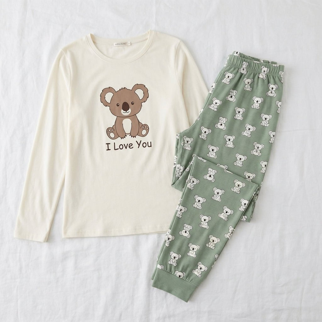 RUBINA Pidžama Set - Koala Cream – Pidžama – M – slika 5