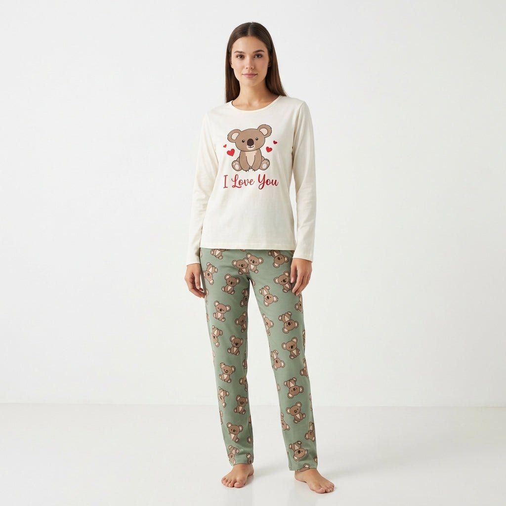 RUBINA Pidžama Set - Koala Cream – Pidžama – M – slika 1