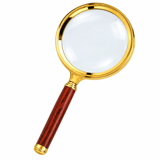 Ručna lupa sa zlatnim okvirom – 80 ili 90 mm – Ručne lupe sa zlatnim okvirom – 80 mm – slika 1