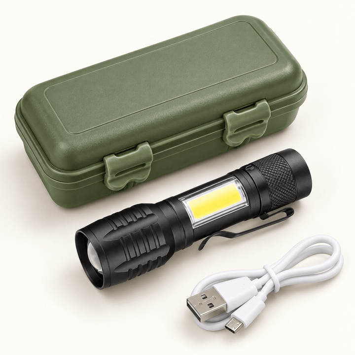 Ručna USB lampa s bočnim svjetlom i kutijom – izbor modela