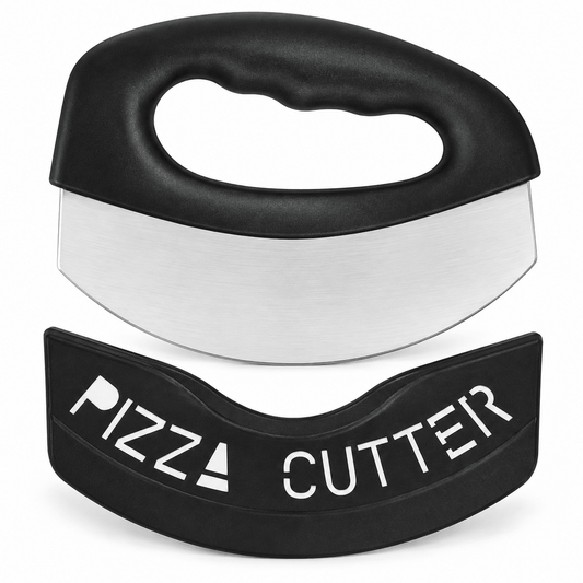 Ručni rezač pizze sa zakrivljenom oštricom i zaštitom – Ručni rezači pizze – – slika 1