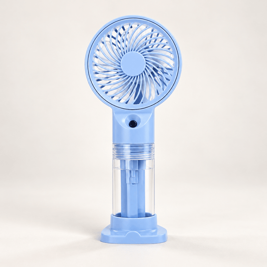 Ručni USB ventilator HX12-1 s raspršivanjem i postoljem – Ručni ventilatori s raspršivanjem – – slika 1