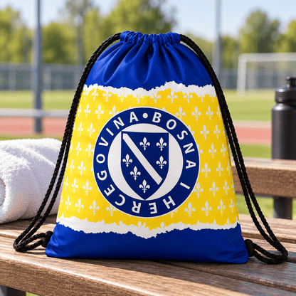 Ruksak na vezice – izbor navijačkog motiva – Ruksaci na vezice s motivima – Bosna i Hercegovina – ljiljani – slika 26