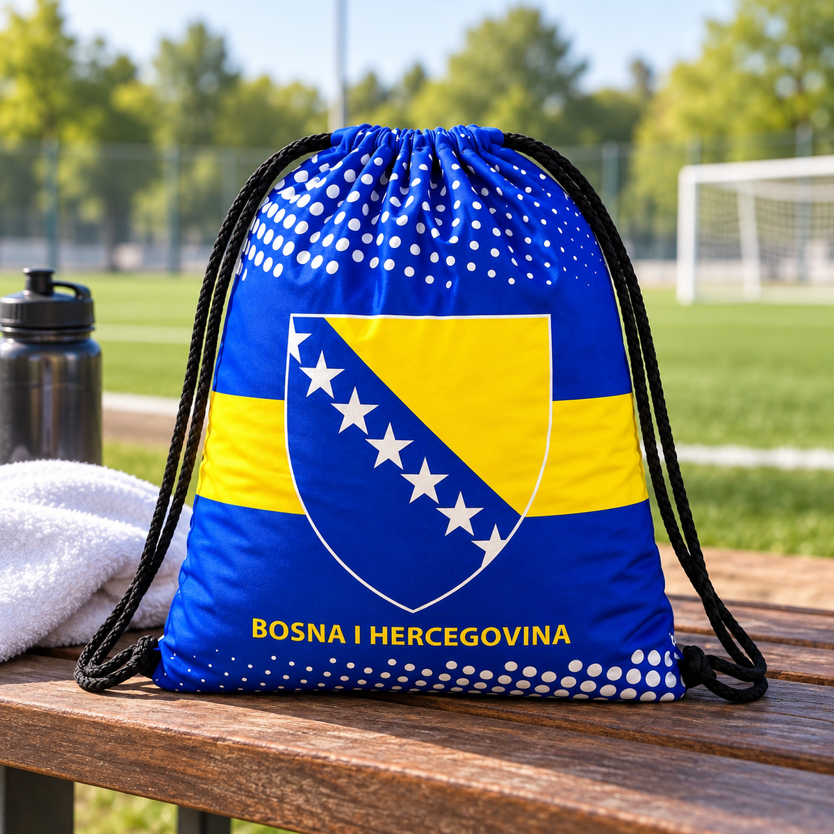 Ruksak na vezice – izbor navijačkog motiva – Ruksaci na vezice s motivima – Bosna i Hercegovina – zvijezde – slika 2