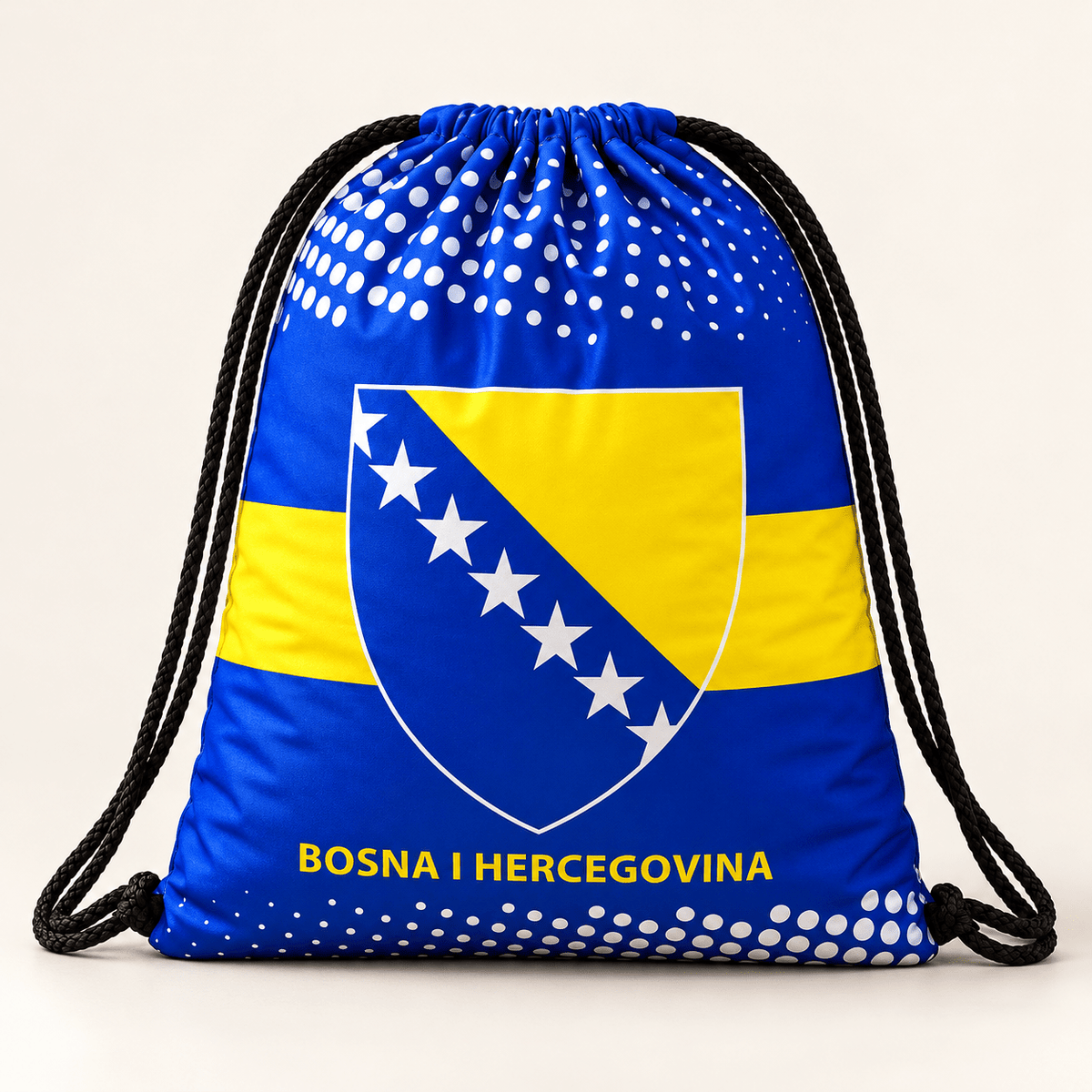 Ruksak na vezice – izbor navijačkog motiva – Ruksaci na vezice s motivima – Bosna i Hercegovina – zvijezde – slika 1